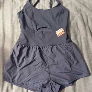 FP Movement by Free People Runsie Gray Jumpsuit